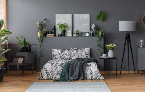 Consider grey for the bedroom when choosing colors.