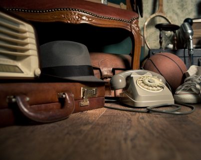 A collection of old items