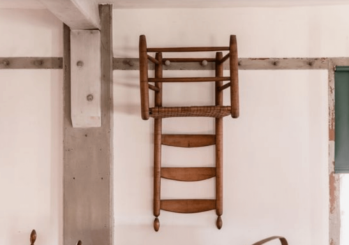 A Shaker style chair.