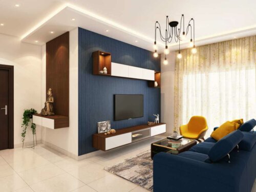 You can use a paint guide to get a living room like this one.
