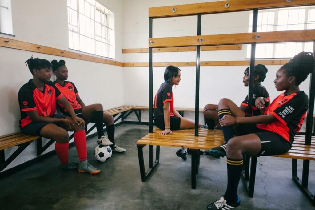 Locker room benches