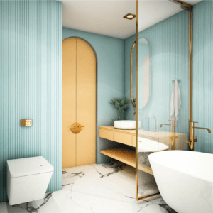 Gold is what your bathroom needs