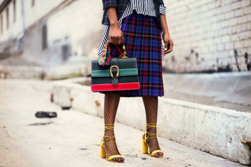 A tartan skirt.