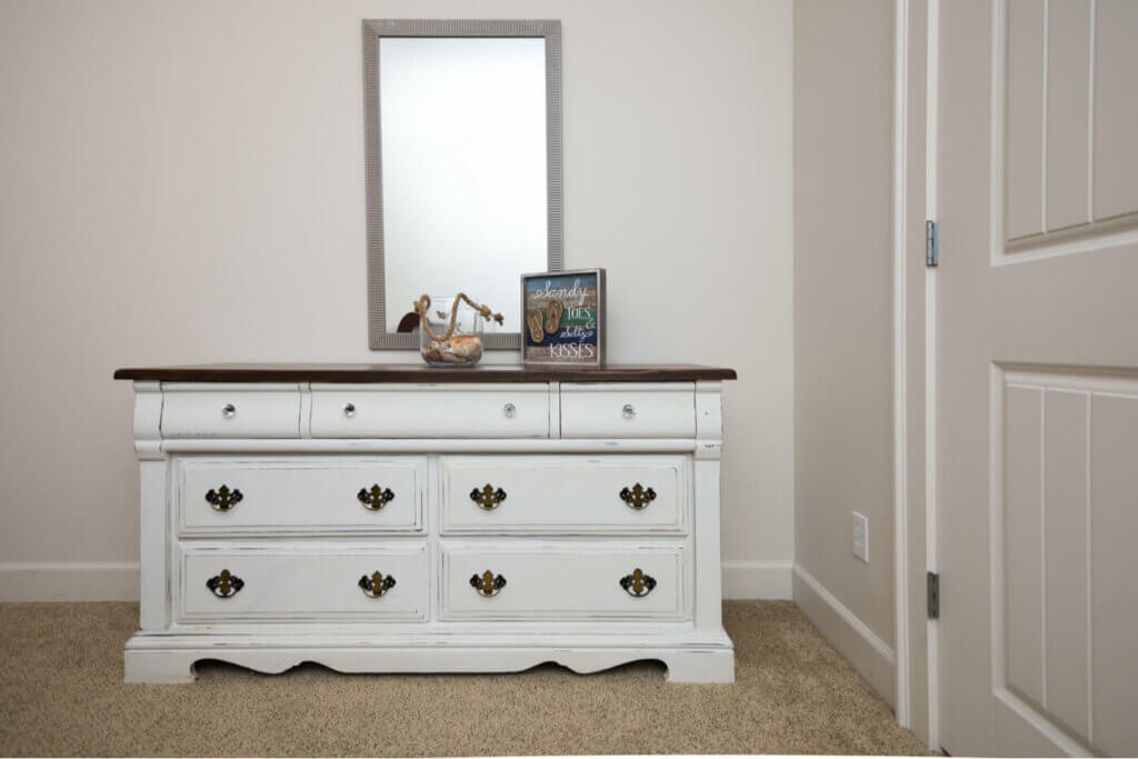 A stylish old dresser.