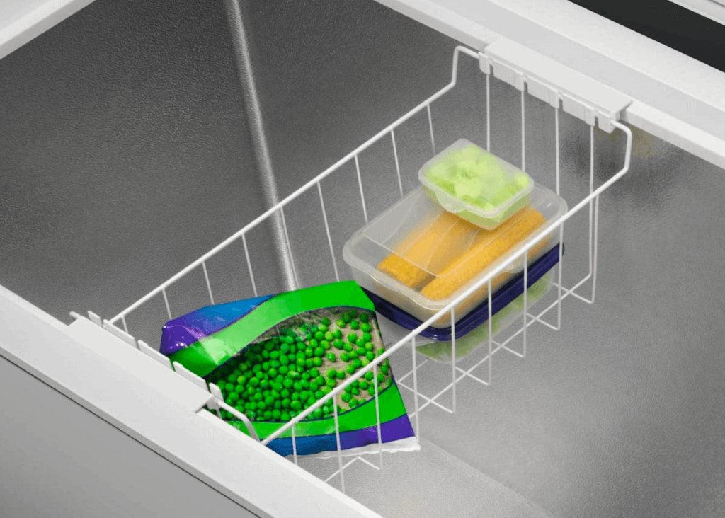 The interior of a chest drawer.