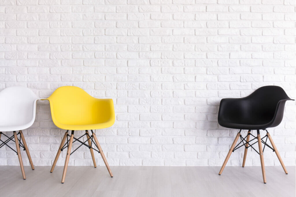 Three Scand chairs.