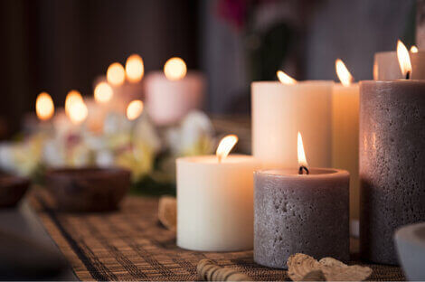 candles to create the perfect atmosphere