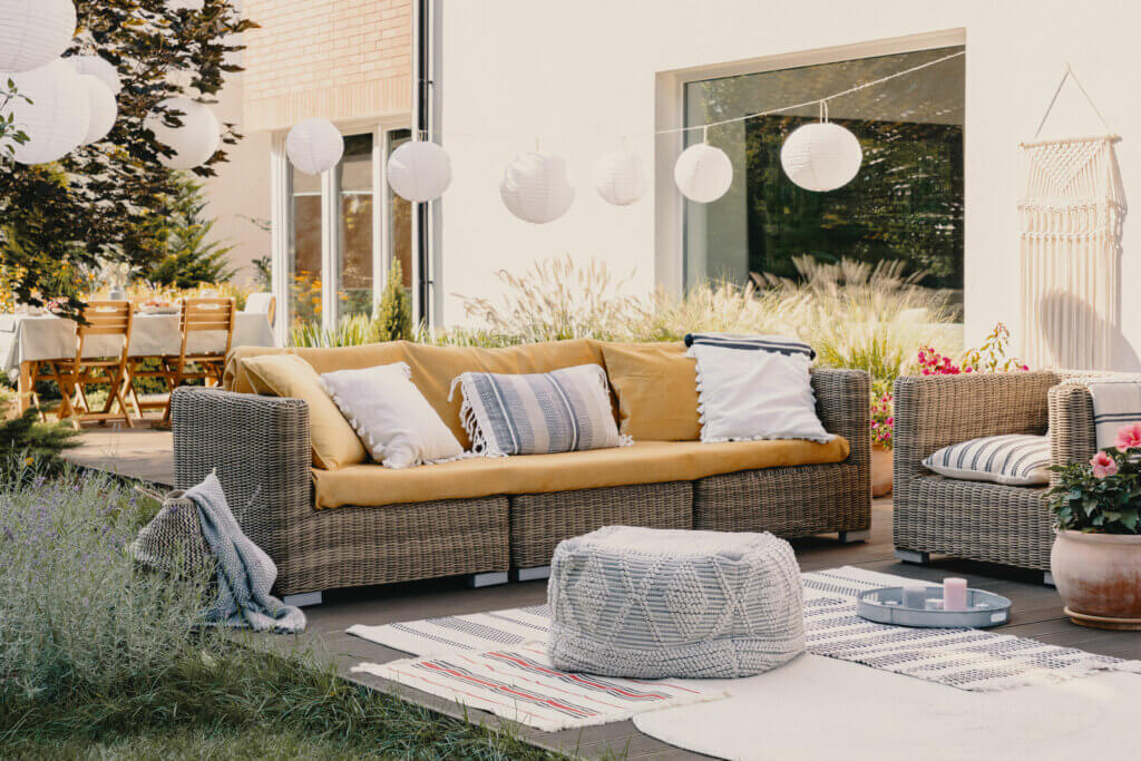 Traditional Armchairs Made of Rattan