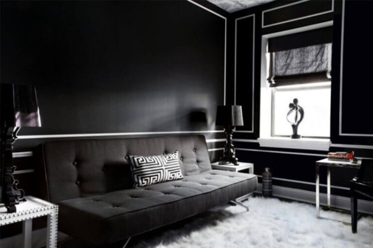 black colour room