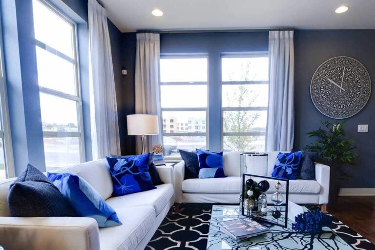 Curtains to Match Blue Walls