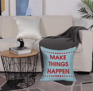 Throw Pillows with Written Messages