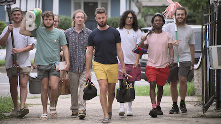 Queer Eye interior designer Bobby Berk leading a team.